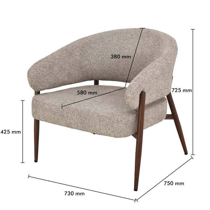 Fauteuil Dilan Hush | Beige