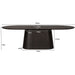 Eettafel Novero | Bruin 280cm