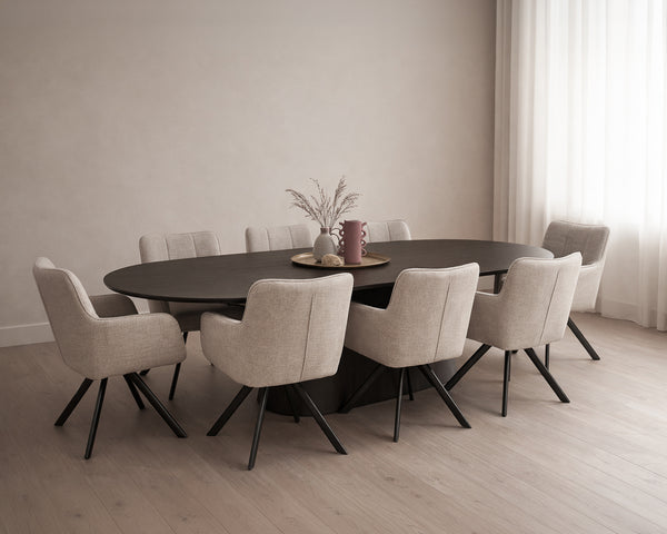 Eettafel Novero Ovaal | Bruin 280cm