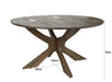 Eettafel Montreaux Round | Bruin 150cm