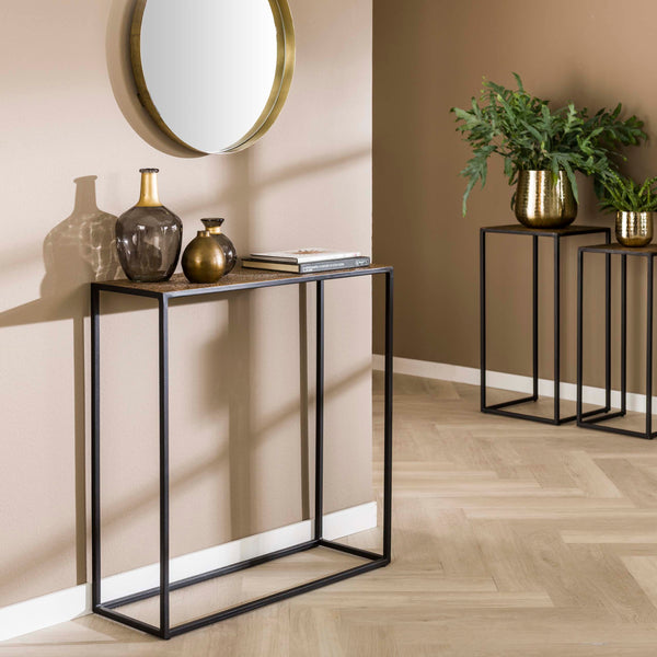 Haltafel antiek bronz | 75cm