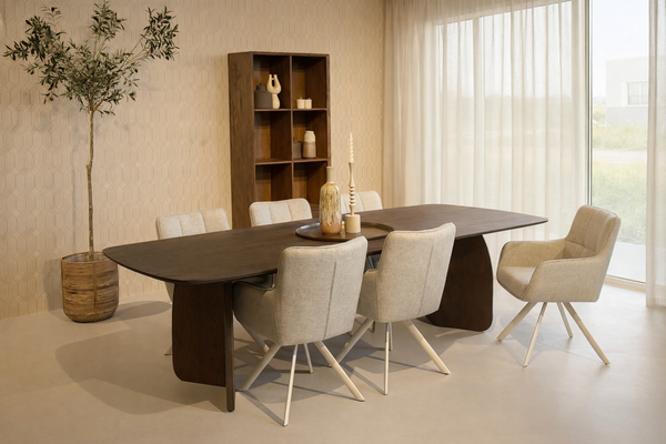 Eettafel Trevor | Bruin 280cm