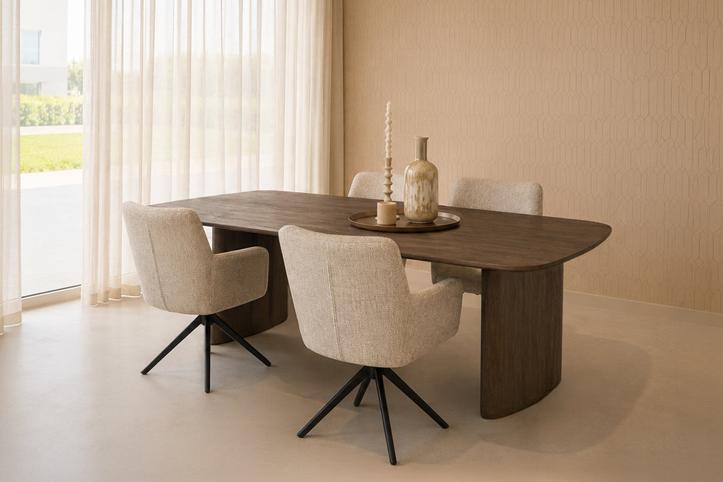 Eettafel Tyler | Bruin 220cm