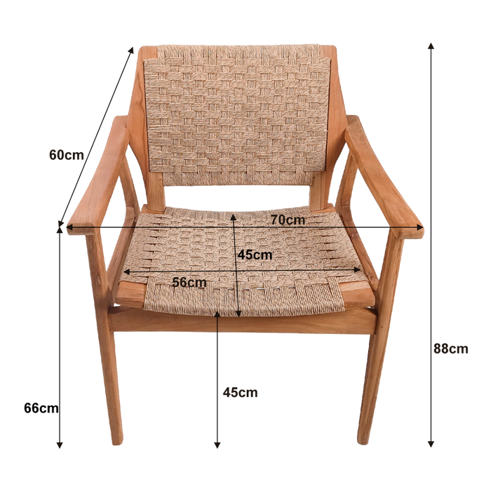 Tuinstoel Stacking Silla | Bruin