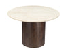 Eettafel Bottecino Round | Crème wit 120cm