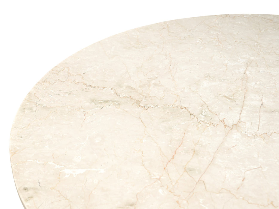 Eettafel Bottecino Round | Crème wit 120cm