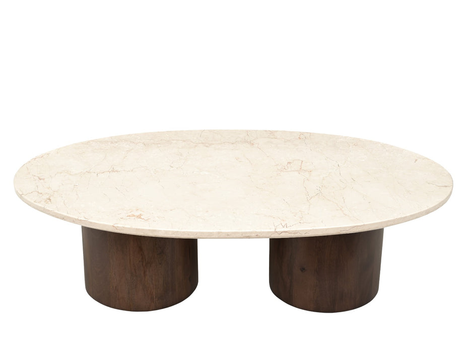 Salontafel Duno Bottecino | Crème Wit 120cm