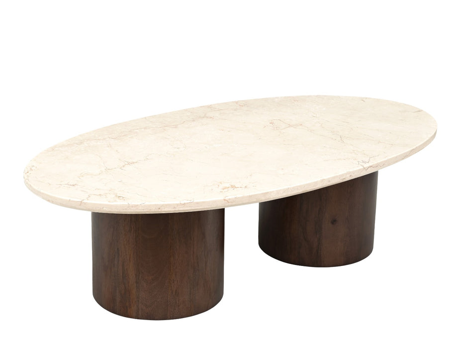 Salontafel Duno Bottecino | Crème Wit 120cm