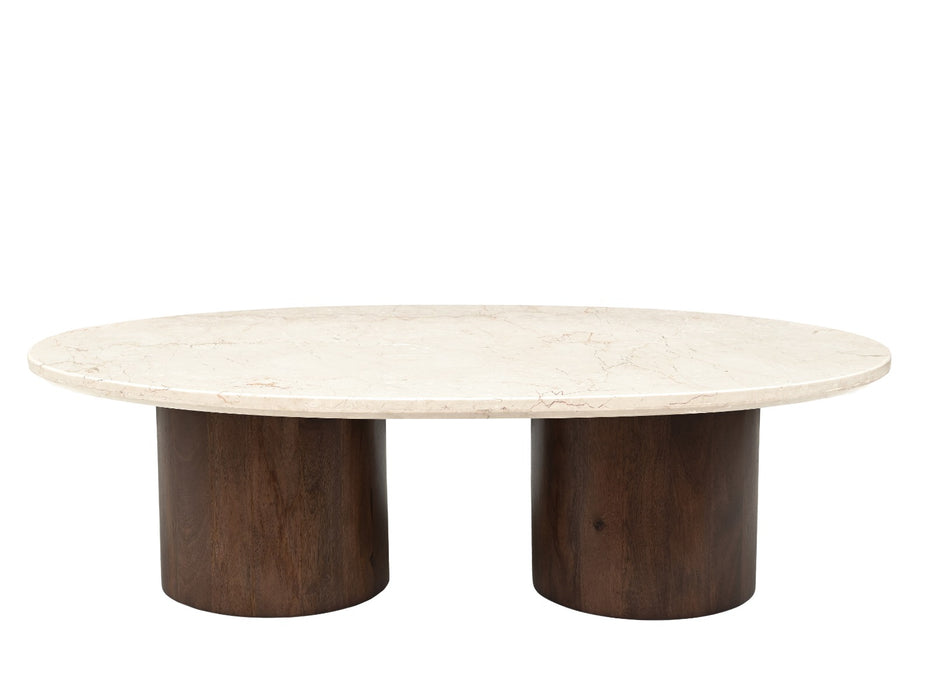 Salontafel Duno Bottecino | Crème Wit 120cm