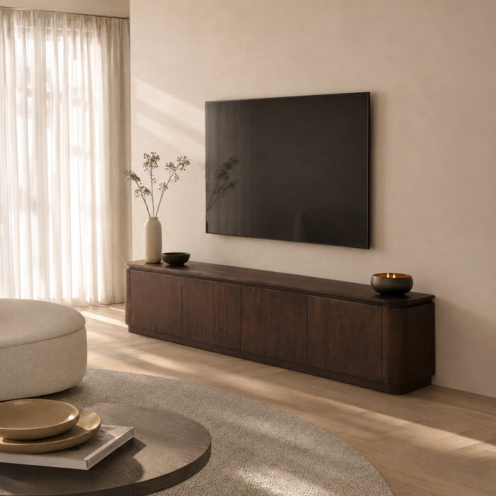 Zwevend TV Meubel Rivano | Basalt Bruin 220cm