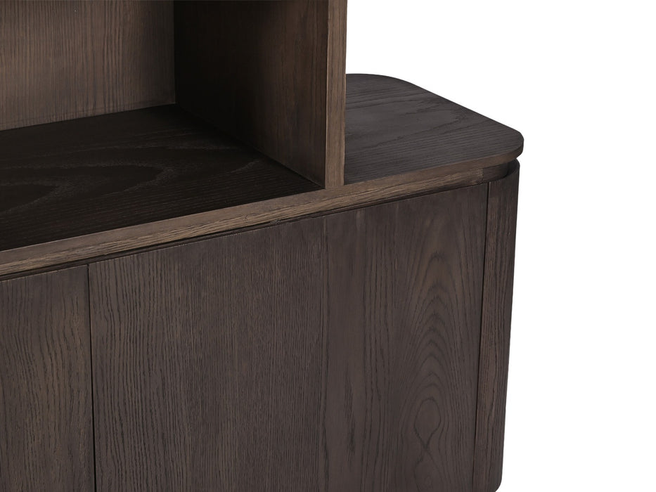 Boekenkast Rivano Basalt | Bruin 145cm