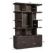 Boekenkast Rivano Basalt | Bruin 145cm