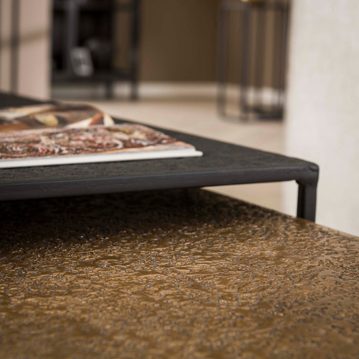 Salontafelset Metallic Rechthoekig | Grijs