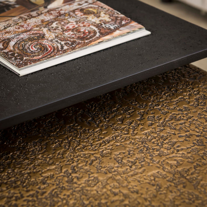 Salontafelset Metallic Rechthoekig | Grijs