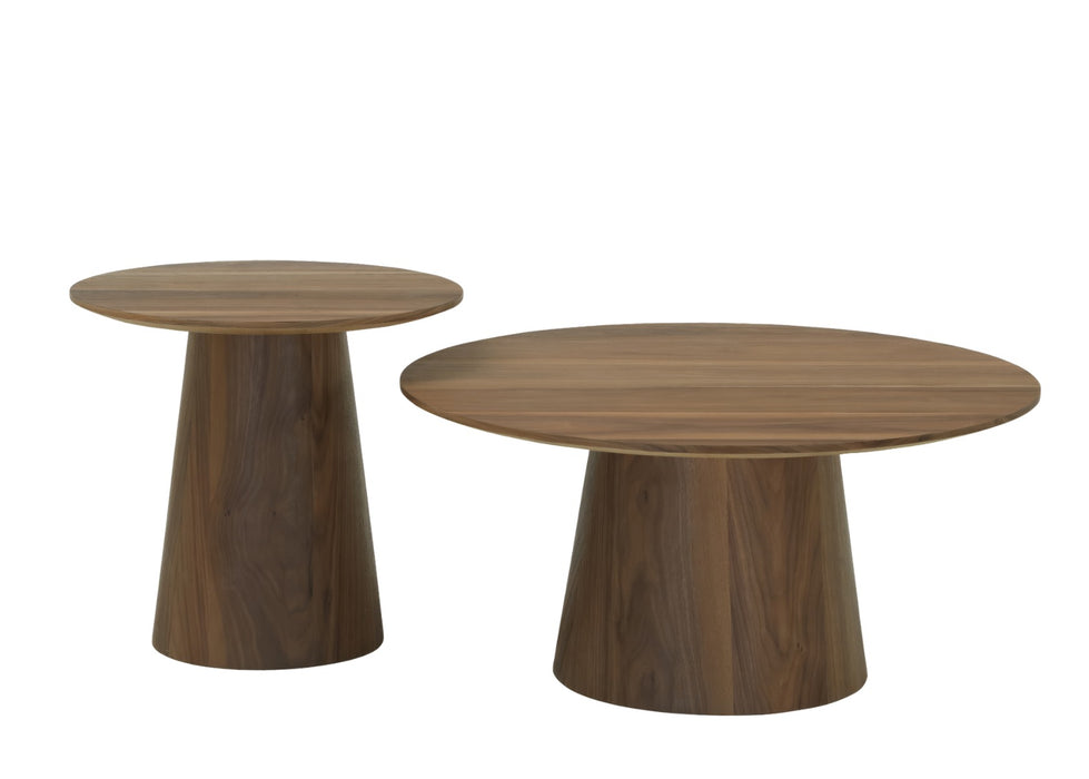 Salontafel Novero Rond | Walnoot 50cm