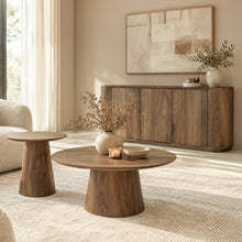 Salontafel Novero Rond | Walnoot 80cm