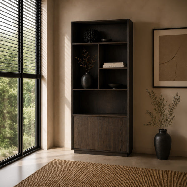 Boekenkast Firato Basalt | Bruin 90cm