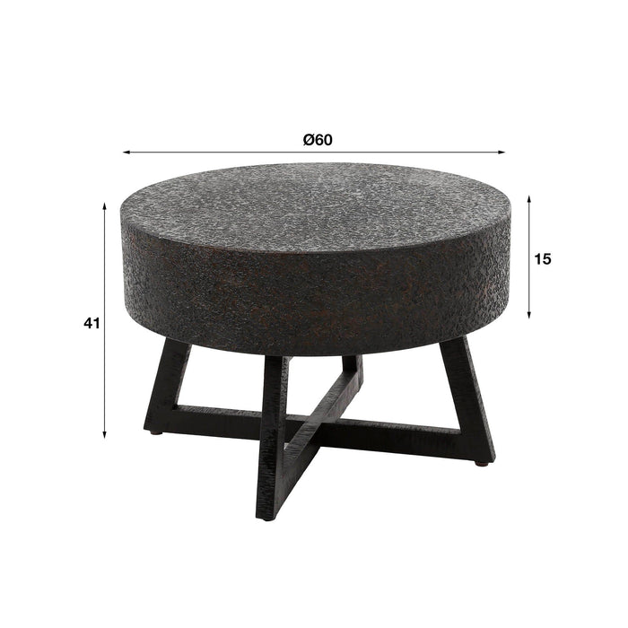 Salontafel Bulky Rond | Metallic 60cm