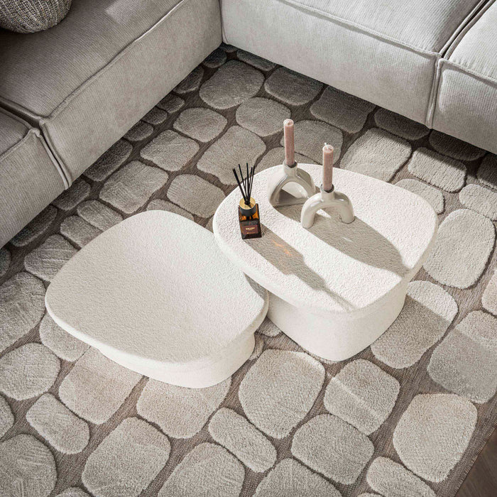 Salontafelset Stone organisch | composiet 57cm