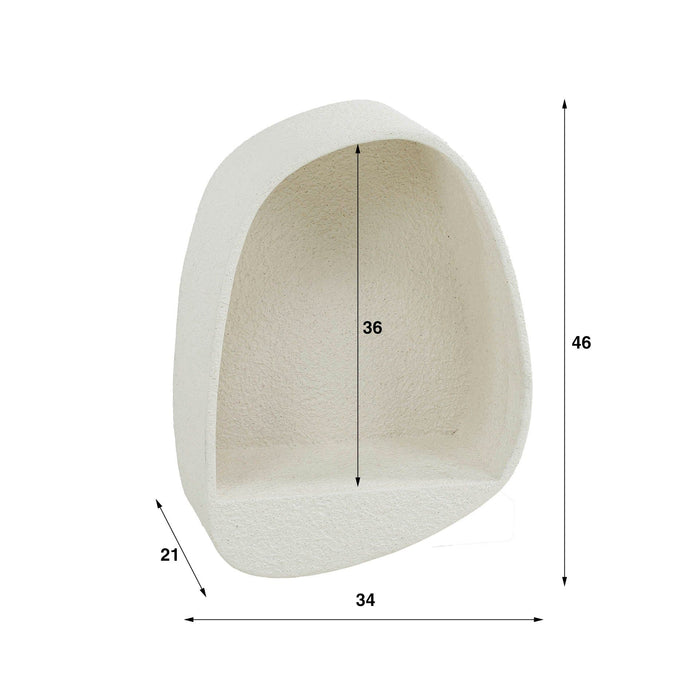 Wandschap Stone druppel | 34cm