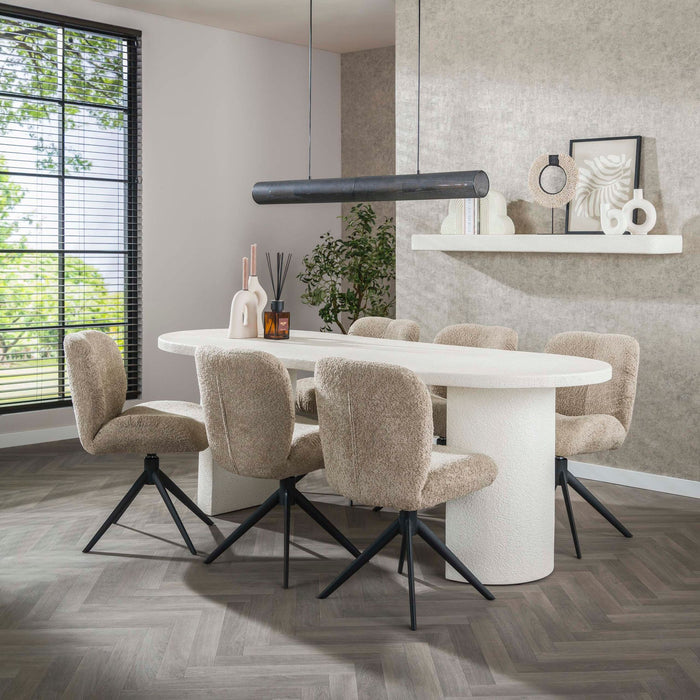 Eettafel Arch Stone - 215cm | Ovaal