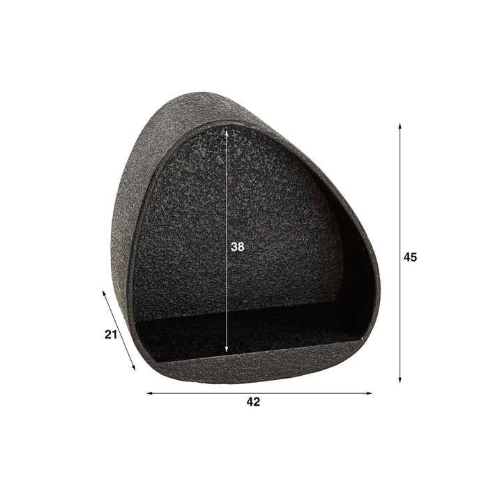 Wandschap Metallic driehoekig | 42cm