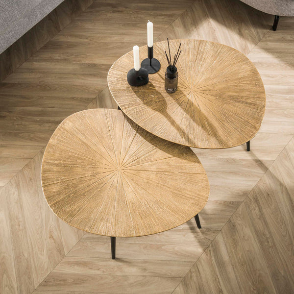 Salontafelset Ray Organic | Antiek Goud 77cm