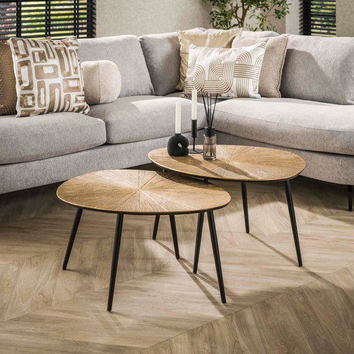 Salontafelset Ray Organic | Antiek Goud 77cm