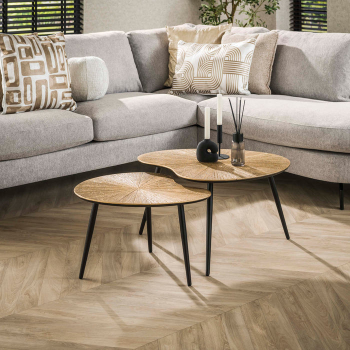 Salontafelset Ray niervormig | Antiek Goud