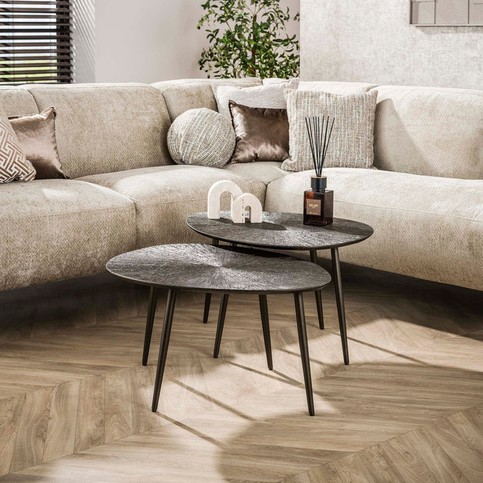 Salontafelset Ray Leaf | Brons 76cm