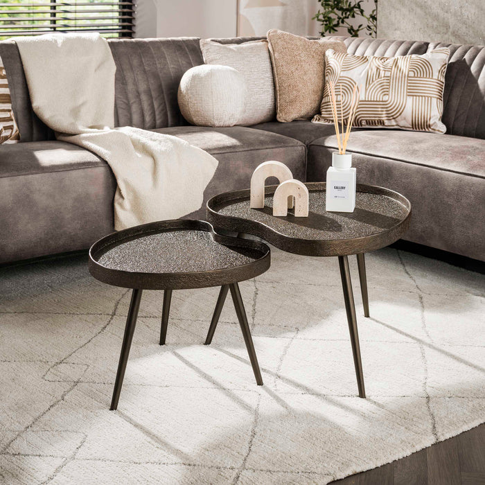 Salontafelset Contour Organic | Metal Brons 80cm