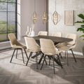 Eettafel Bronvik Ovaal | Brons liquid metal