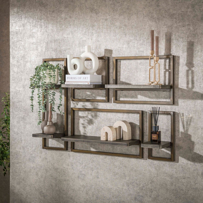 Wandschap Ferro set/5 | 115cm