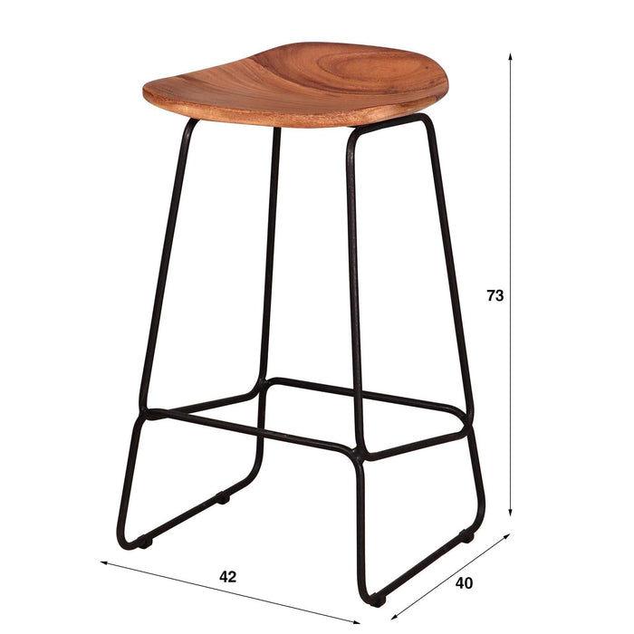 Barstoel Ergo - Massief acacia