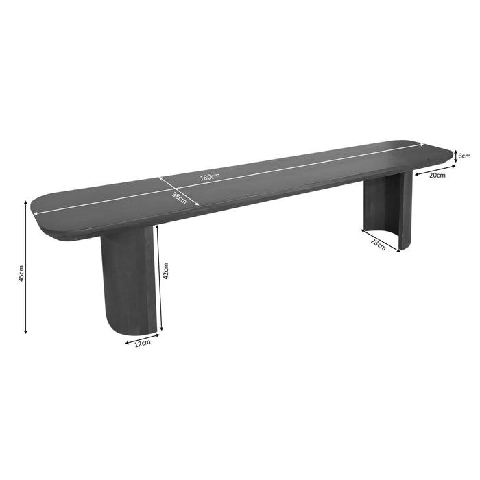 Eetkamerbank Maré Brown | 180cm