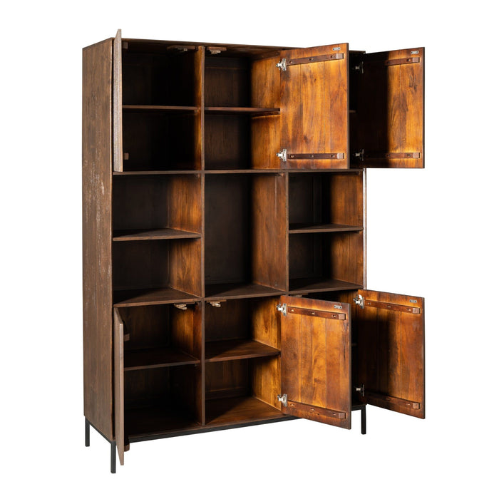 Vakkenkast Madison | Brown 135cm