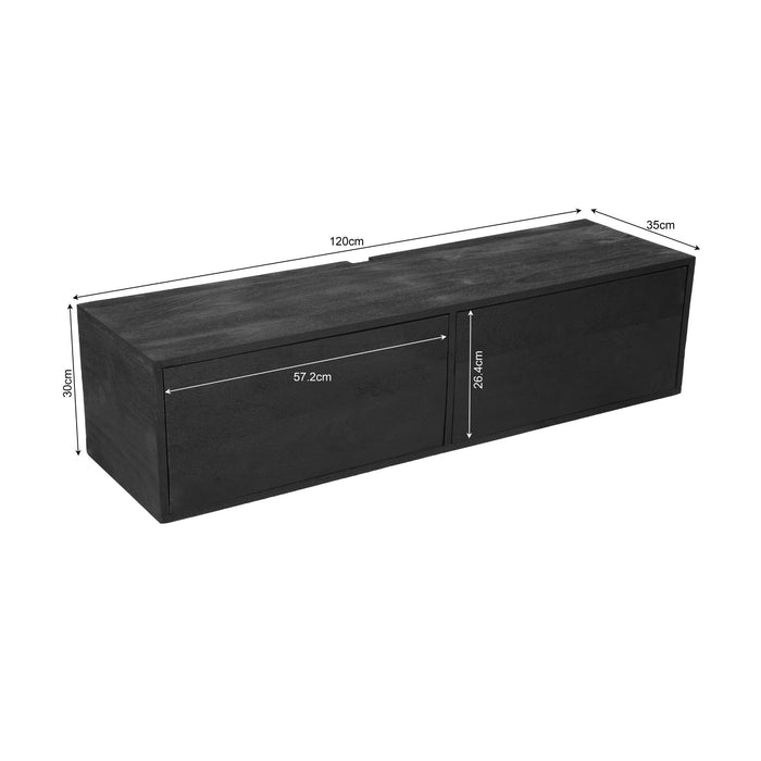 Zwevend TV-Meubel Vision | Black 120cm