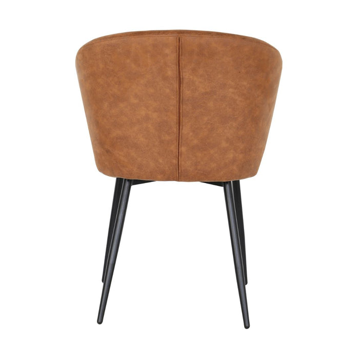 Eetkamerstoel Pete – Microleder Cognac