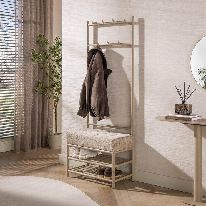 Garderobebank Luno | Beige 70cm