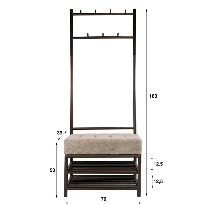 Garderobebank Luno | 70cm