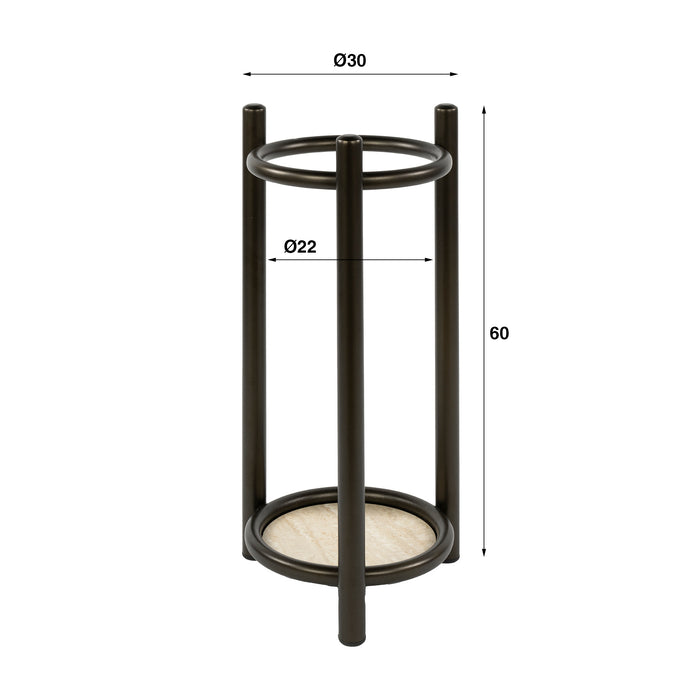 Paraplubak Luno Rond | Brown