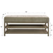 Schoenenbank Terra | Beige 125cm