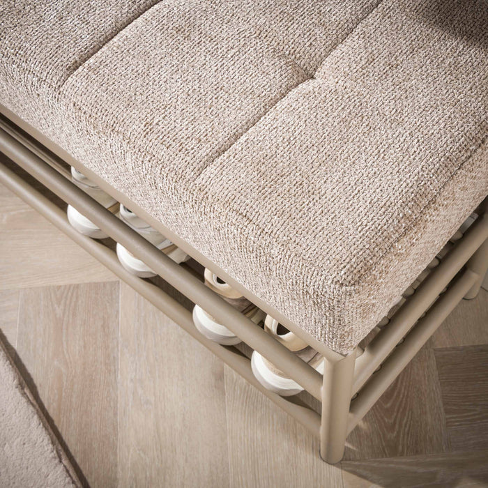 Schoenenbank Terra | Beige 125cm