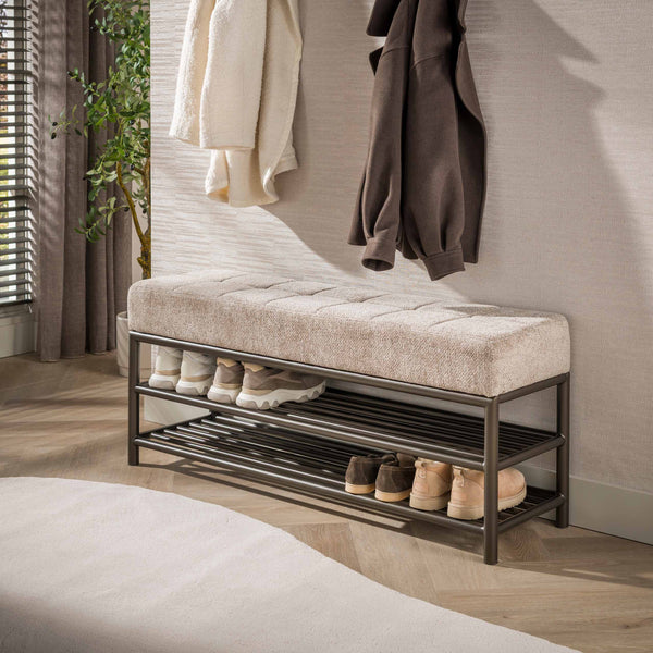 Schoenenbank Terra | Drift Brown 125cm