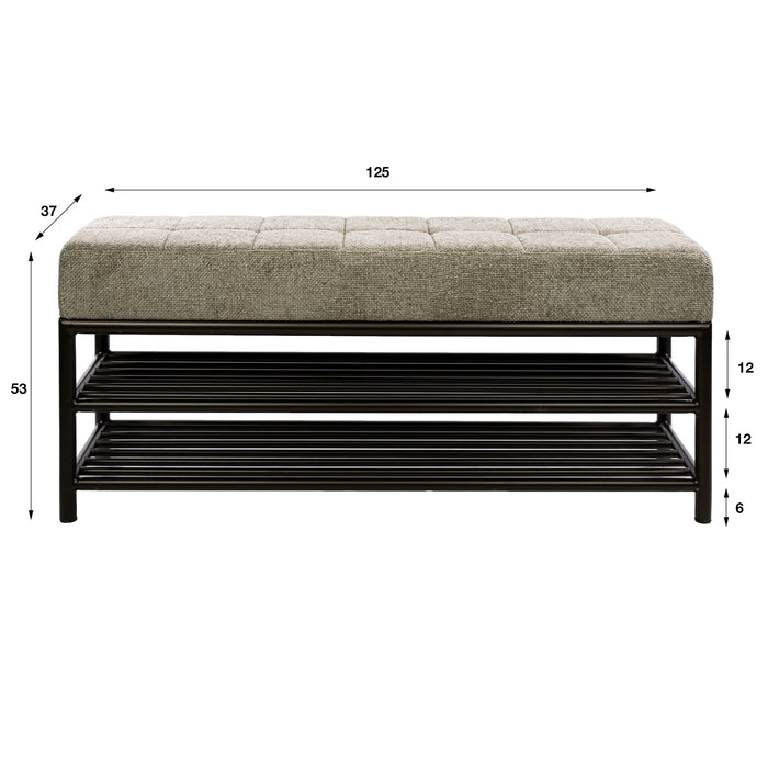 Schoenenbank Terra | Drift Brown 125cm