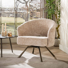Fauteuil Salon Cross Draaibaar Monti | Zand-bruin
