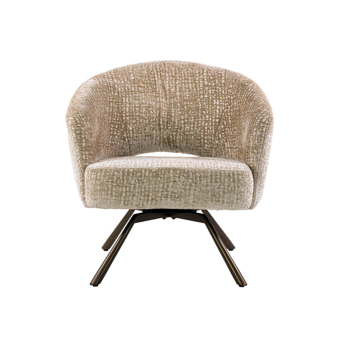 Fauteuil Salon Cross Draaibaar | Zand-bruin