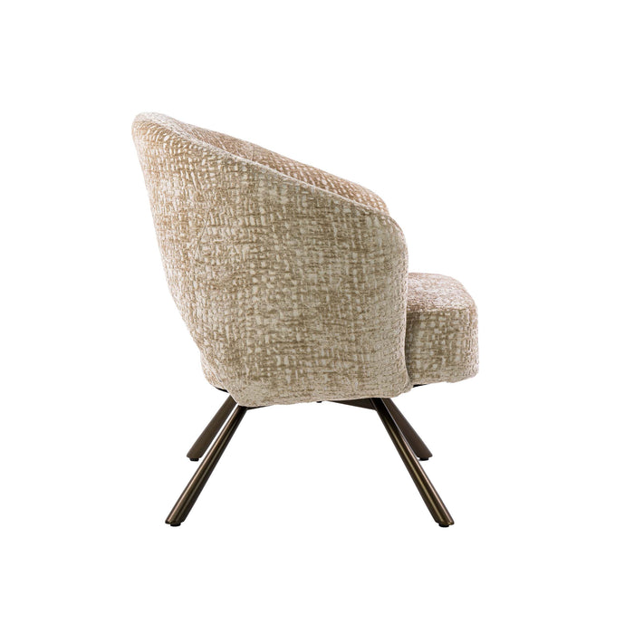 Fauteuil Salon Cross Draaibaar | Zand-bruin