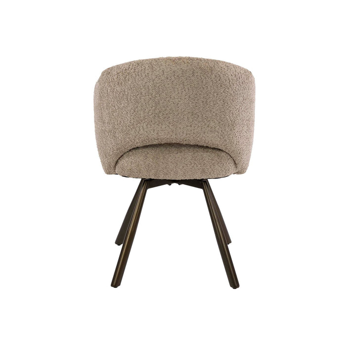 Eetkamerstoel Salon Cross - Bouclé Zand