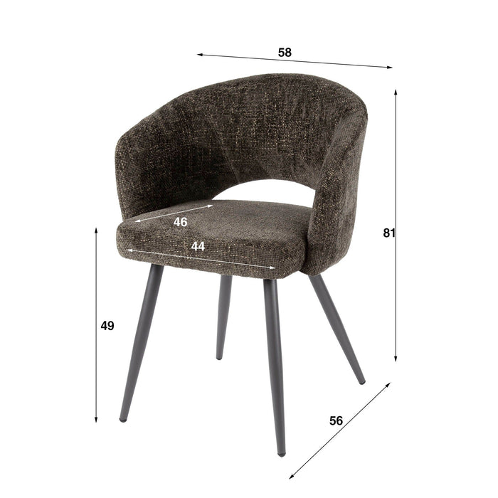 Eetkamerstoel Salon - Cargo Bruin